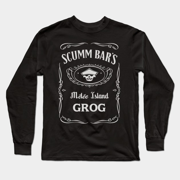 Scumm Bar's GROG Long Sleeve T-Shirt by Whitebison